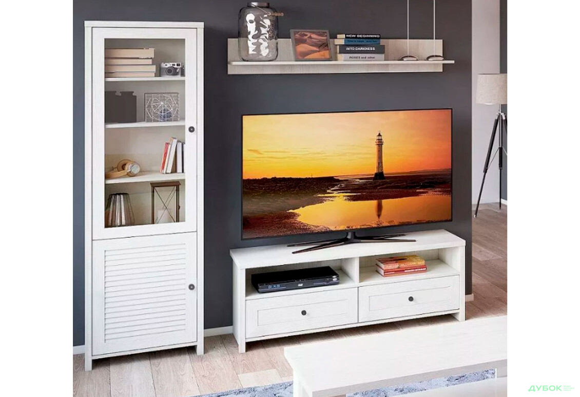 Комплект стінка з вітриною VMV holding Інес 198 см Сосна норвезька - Зображення 2 Зображення 2 - Комплект стінка з вітриною VMV holding Інес 198 см Сосна норвезька