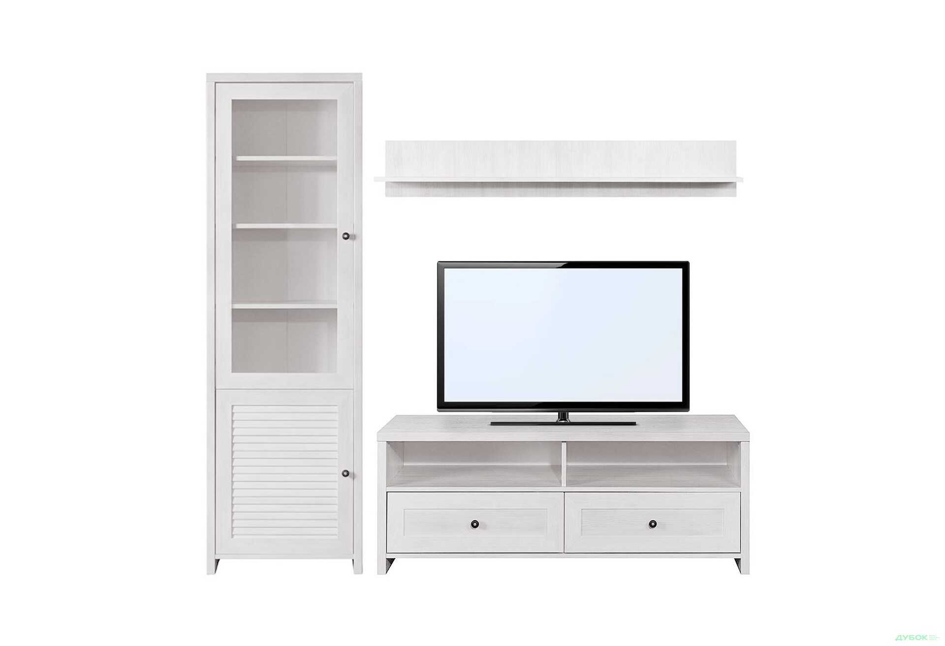 Комплект стінка з вітриною VMV holding Інес 198 см Сосна норвезька - Зображення 1 Зображення 1 - Комплект стінка з вітриною VMV holding Інес 198 см Сосна норвезька