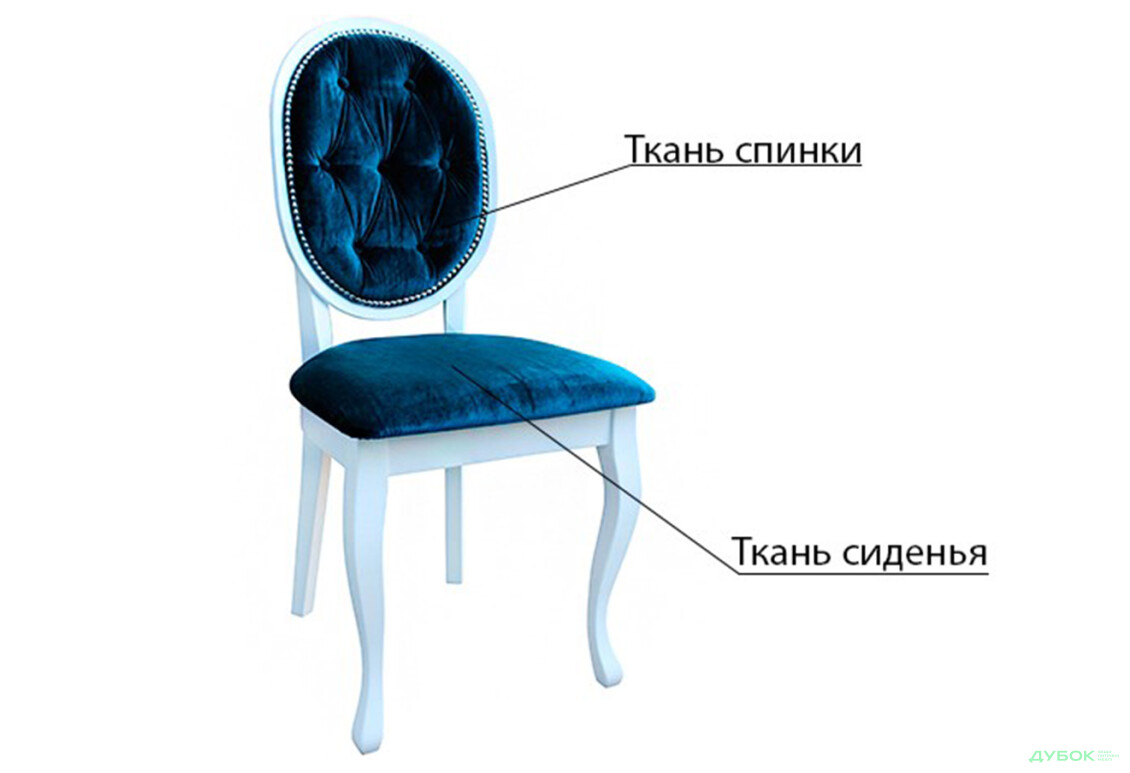 Стілець Гламур (світлі ніжки) Віком - Зображення 4 Зображення 4 - Стілець Гламур (світлі ніжки) Віком