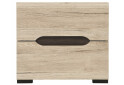 Фото 1 - Тумба прикроватная Gerbor холдинг Эльпассо с 2 ящиками 50 см Дуб сан-ремо светлый