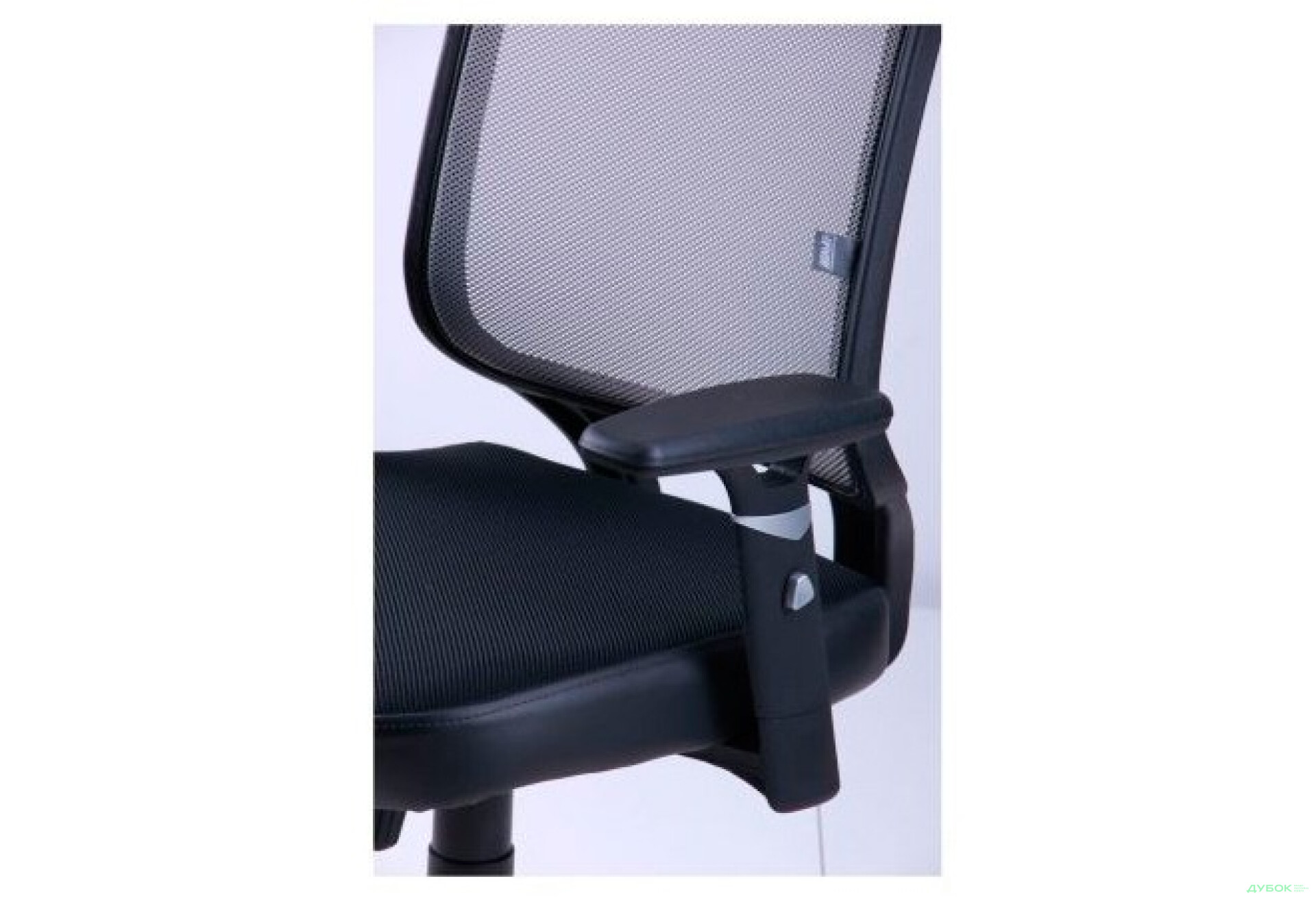 Фото 7 - Кресло Онлайн сиденье Сетка черная/спинка Сетка серая арт. 116933 АМФ