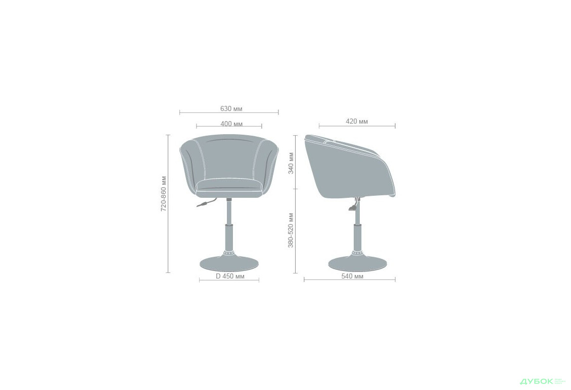 Изображение 6 - Кресло Дамкар Хром Неаполь N-20 арт. 042410 АМФ