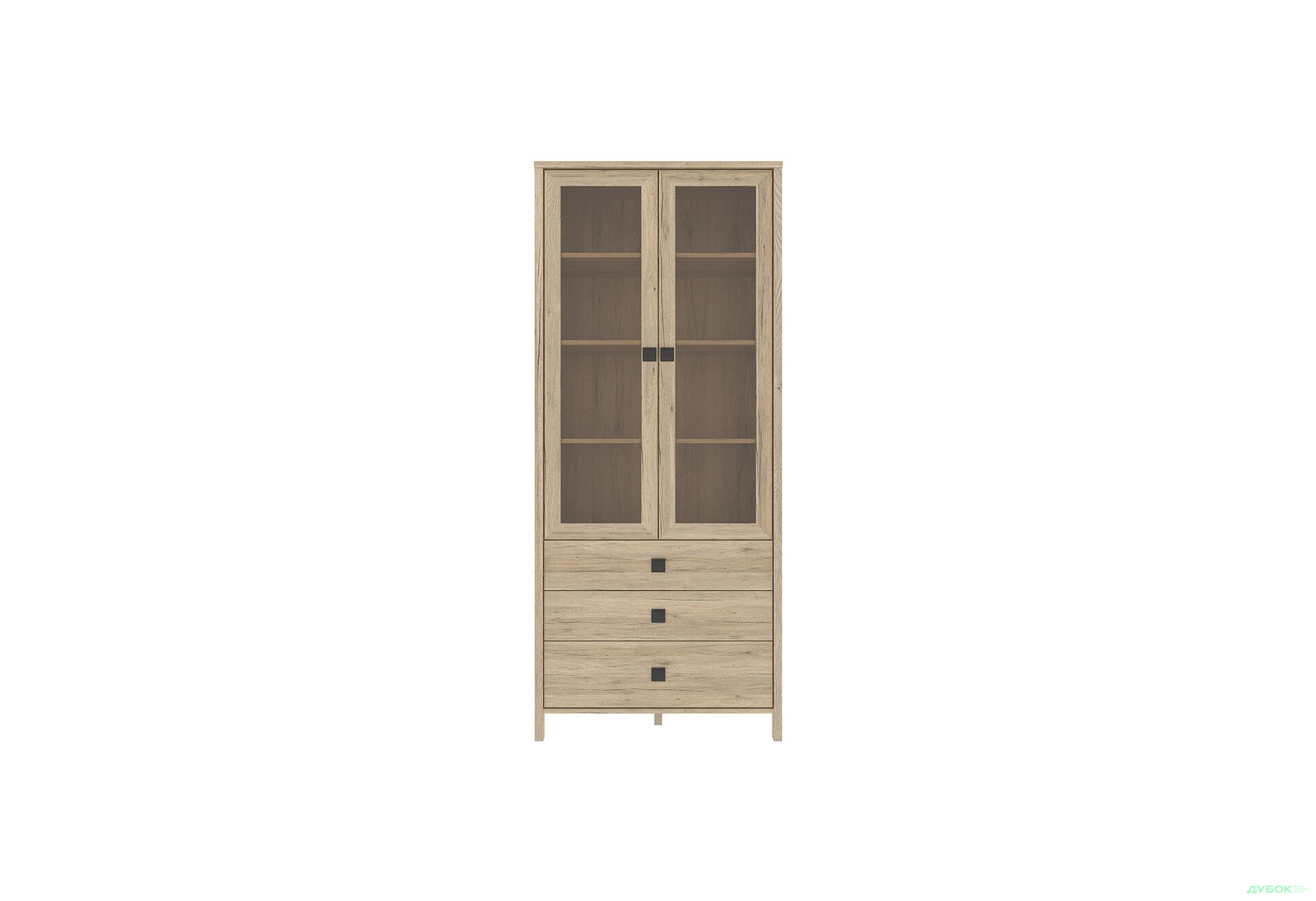 Зображення 1 - Вітрина висока WIT_WYS_2W3S Марокко Дуб Санремо VMV holding