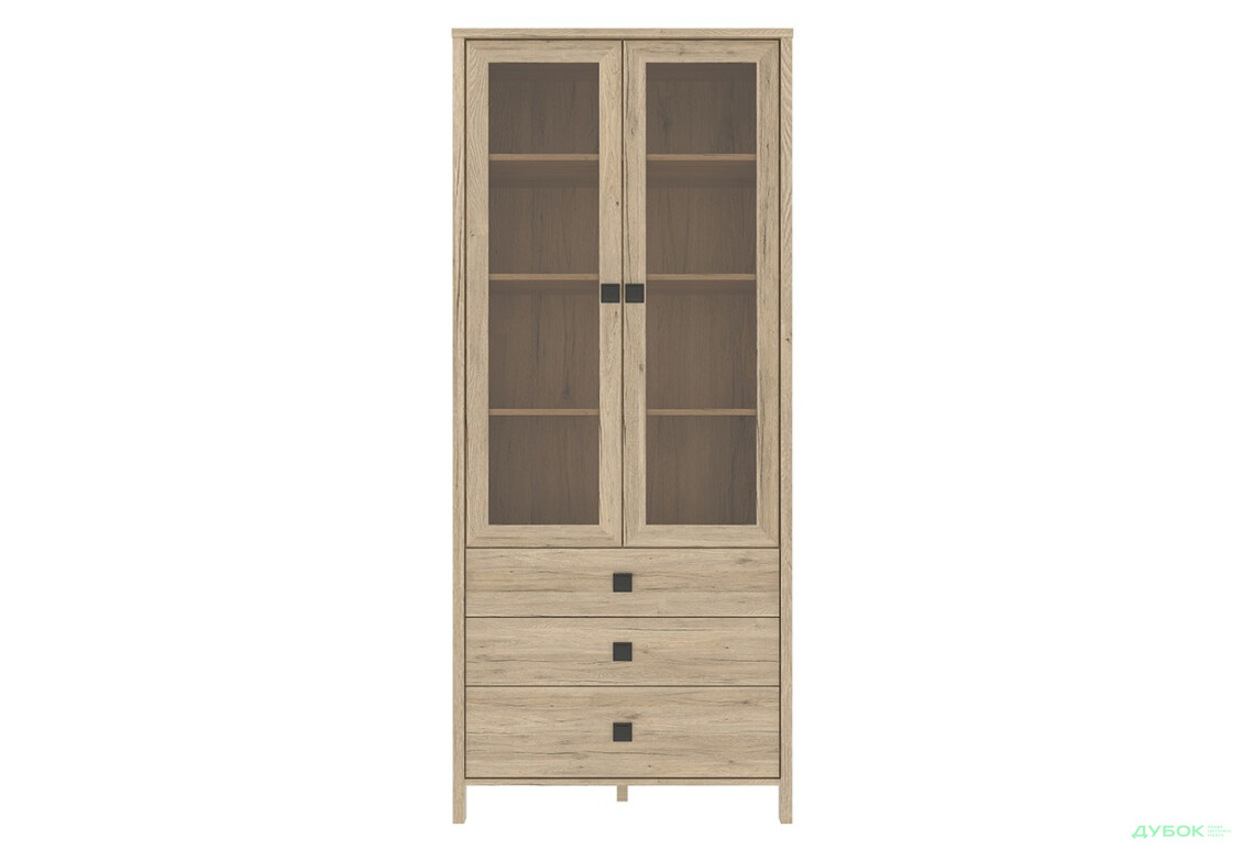 Вітрина висока WIT_WYS_2W3S Марокко Дуб Санремо VMV holding