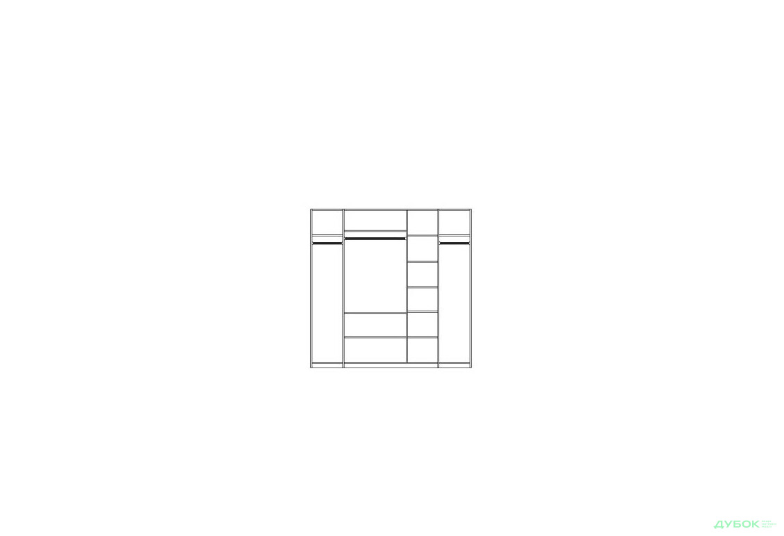 Зображення 3 - Модульна спальня Емілія Перламутр Світ Меблів