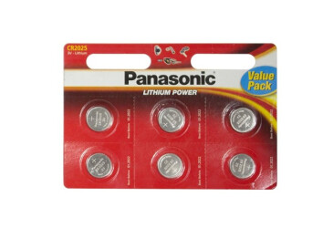 Батарейка Panasonic CR 2025 BLI 6 LITHIUM Panasonic