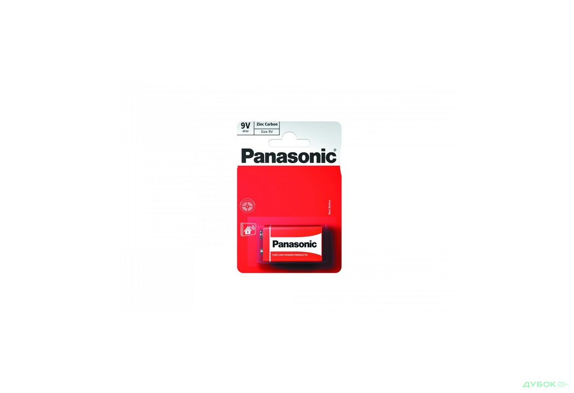 Батерейка Panasonic RED ZINK 6F22 BLI 1 ZINK-CARBON Panasonic
