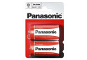 Фото 1 - Батарейка Panasonic RED ZINK R20 BLI 2 ZINK-CARBON Panasonic