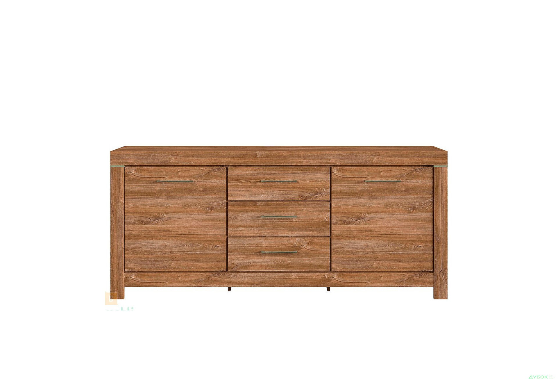 Комод ВМК Герман 2-дверний з 3 шухлядами 200 см Дуб стірлінг - Зображення 3 Зображення 3 - Комод ВМК Герман 2-дверний з 3 шухлядами 200 см Дуб стірлінг