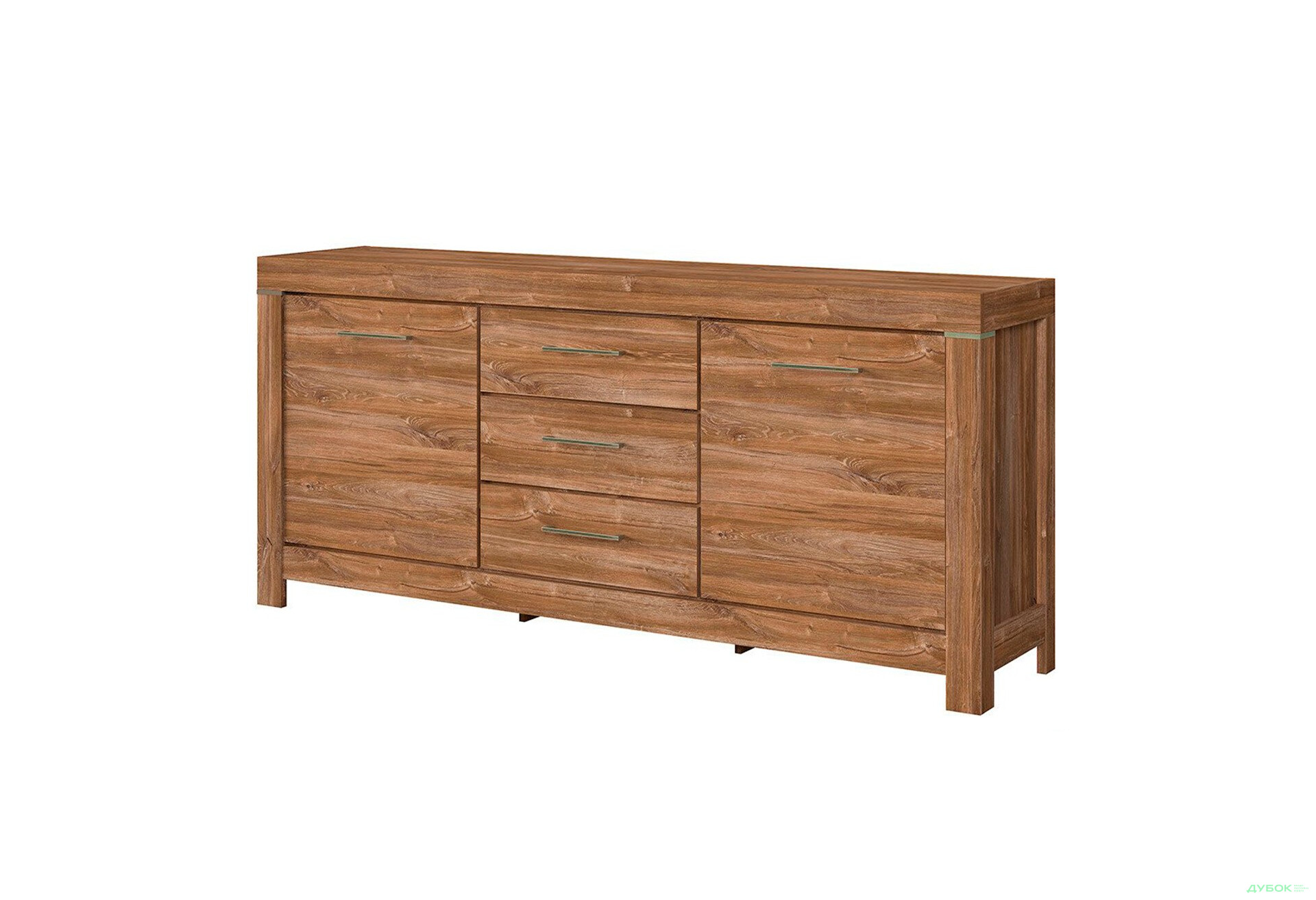 Комод ВМК Герман 2-дверний з 3 шухлядами 200 см Дуб стірлінг - Зображення 1 Зображення 1 - Комод ВМК Герман 2-дверний з 3 шухлядами 200 см Дуб стірлінг