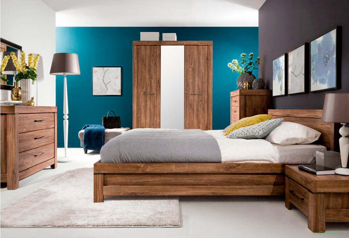 Шкаф ВМК Герман 3-дверный 167 см Дуб стирлинг - Изображение 2 Изображение 2 - Шкаф ВМК Герман 3-дверный 167 см Дуб стирлинг