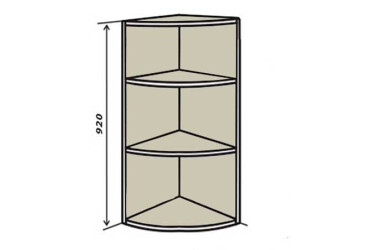 В56R Полки угловые 92 Максима Вип-Мастер