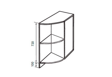 Н17R Полиці кутові Максіма VIP-master