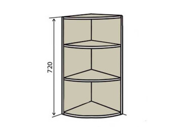В15R Полки угловые 72