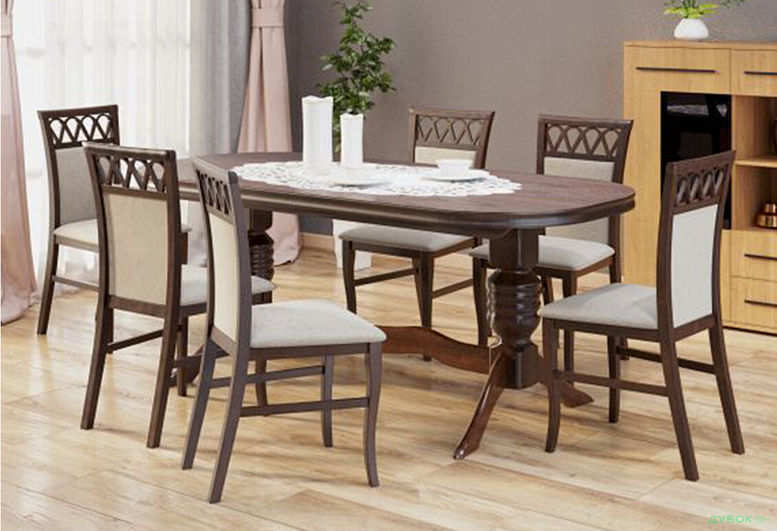 Стілець кухонний Arbor Drev Анжело 5 44x43x92 см з високою спинкою - Зображення 2 Зображення 2 - Стілець кухонний Arbor Drev Анжело 5 44x43x92 см з високою спинкою