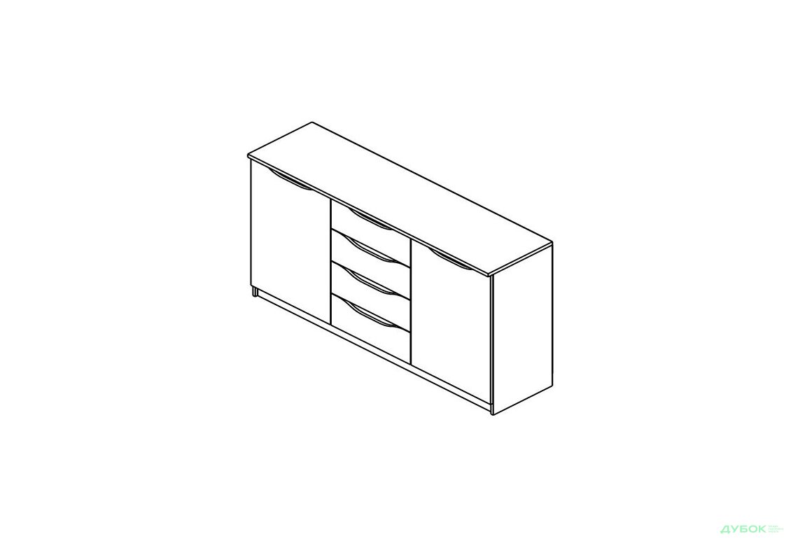 Комод KOM2D4S Смайл