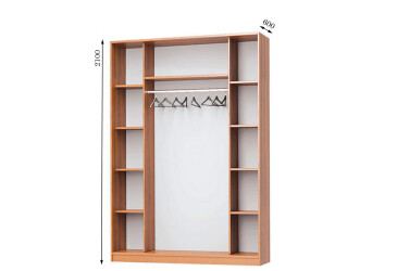 Корпус Комбі 1500х600 Шафа-купе 2D 1500 MebelStar
