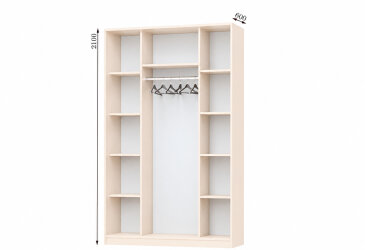 Корпус Комбі 1600х600 Шафа-купе 2D 1600