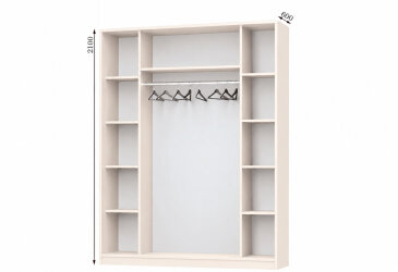 Корпус Комбі 1700х600 Шафа-купе 2D 1700