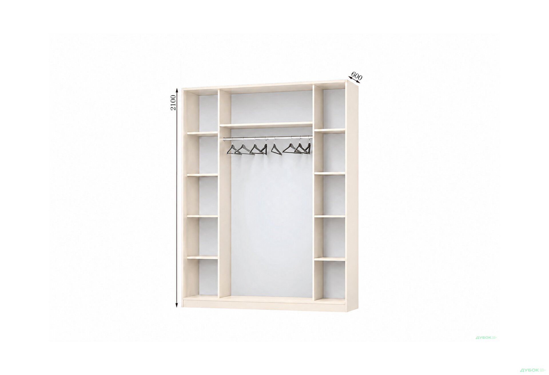 Изображение 1 - Корпус Комби 1800х600 Шкаф-купе 2D 1800