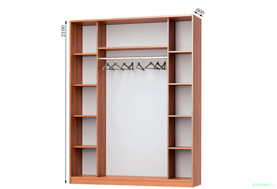 Корпус Комбі 1800х600 Шафа-купе 3D 1800 MebelStar