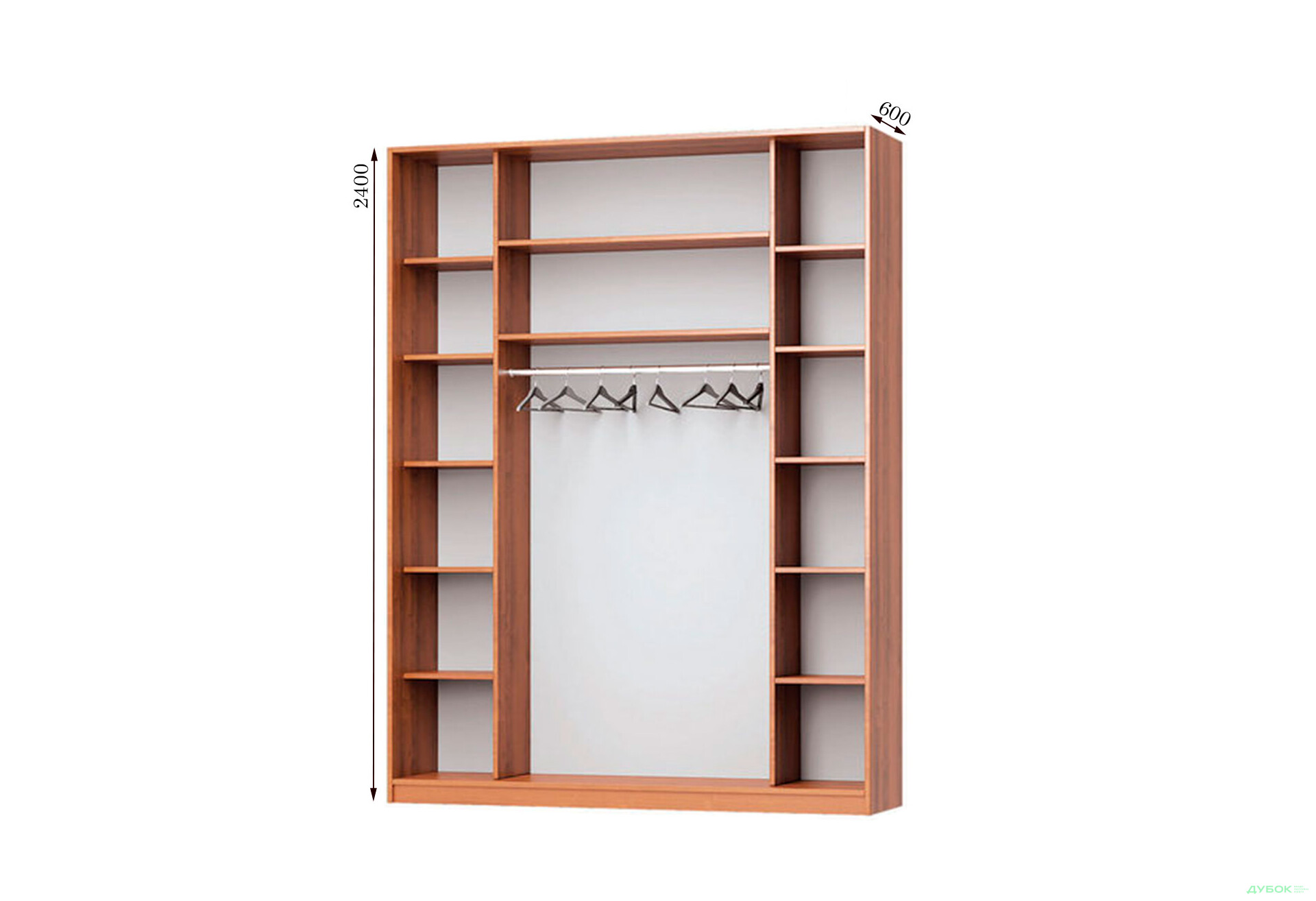 Зображення 2 - Корпус Комбі 1800х600 Шафа-купе 3D 1800 MebelStar