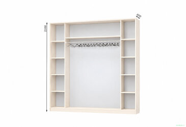 Корпус Комбі 2100х600 Шафа-купе 3D 2100
