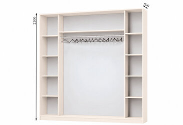 Корпус Комби 2200х600 Шкаф-купе 3D 2200