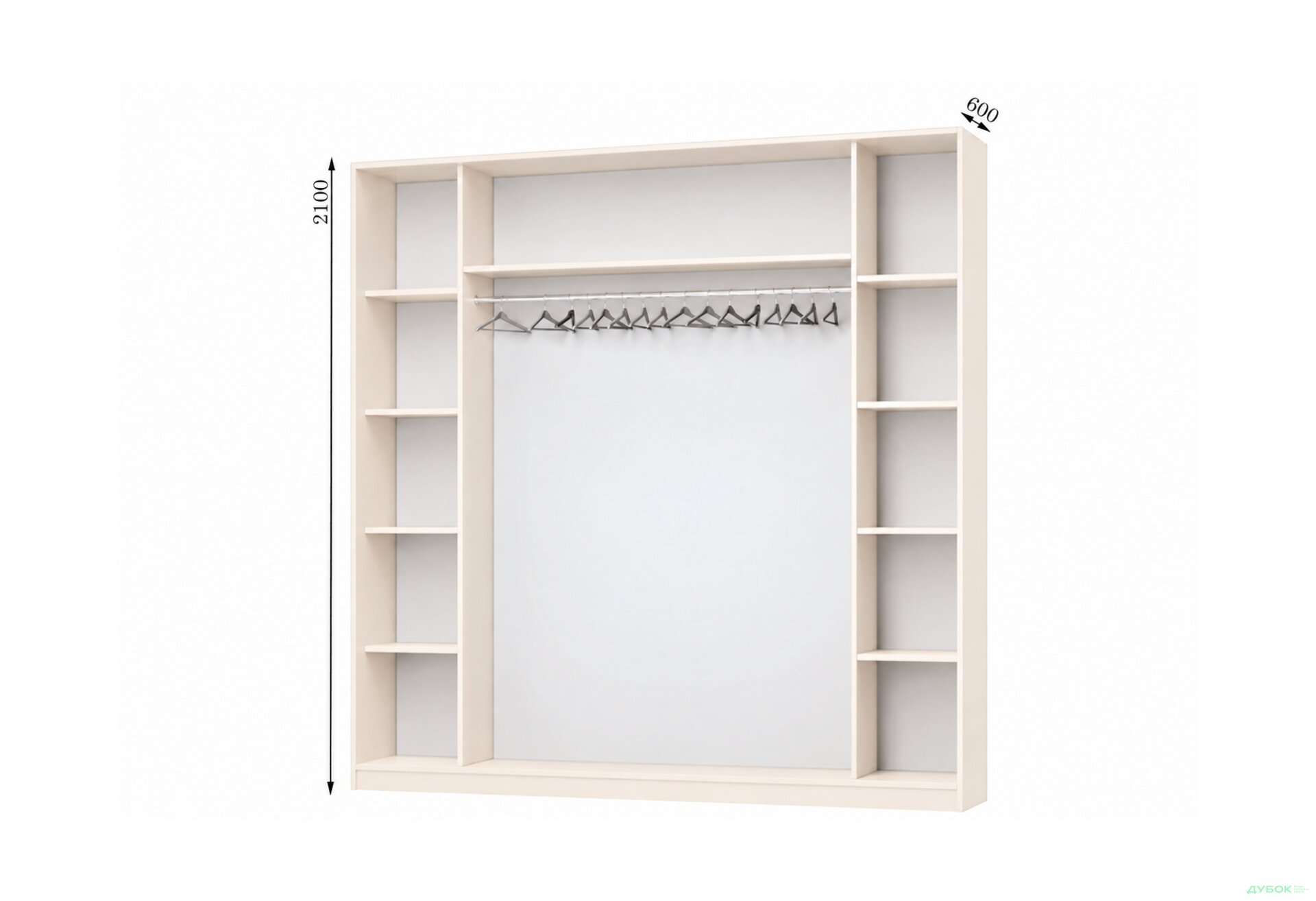 Зображення 1 - Корпус Комбі 2300х600 Шафа-купе 3D 2300