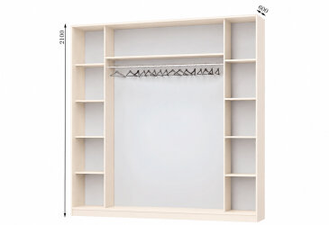 Корпус Комбі 2400х600 Шафа-купе 3D 2400