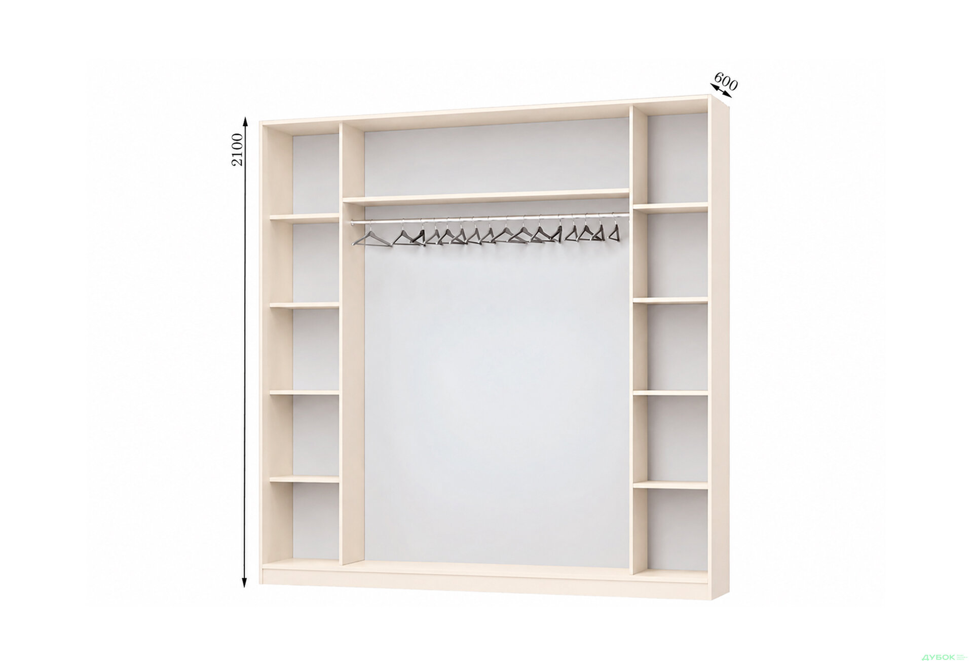 Изображение 1 - Корпус Комби 2400х600 Шкаф-купе 3D 2400