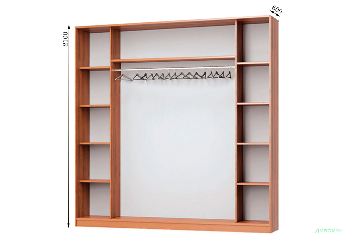 Корпус Комбі 2600х600 Шафа-купе 3D 2600 MebelStar