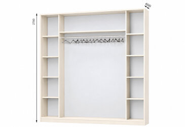 Корпус Комбі 2700х600 Шафа-купе 3D 2700