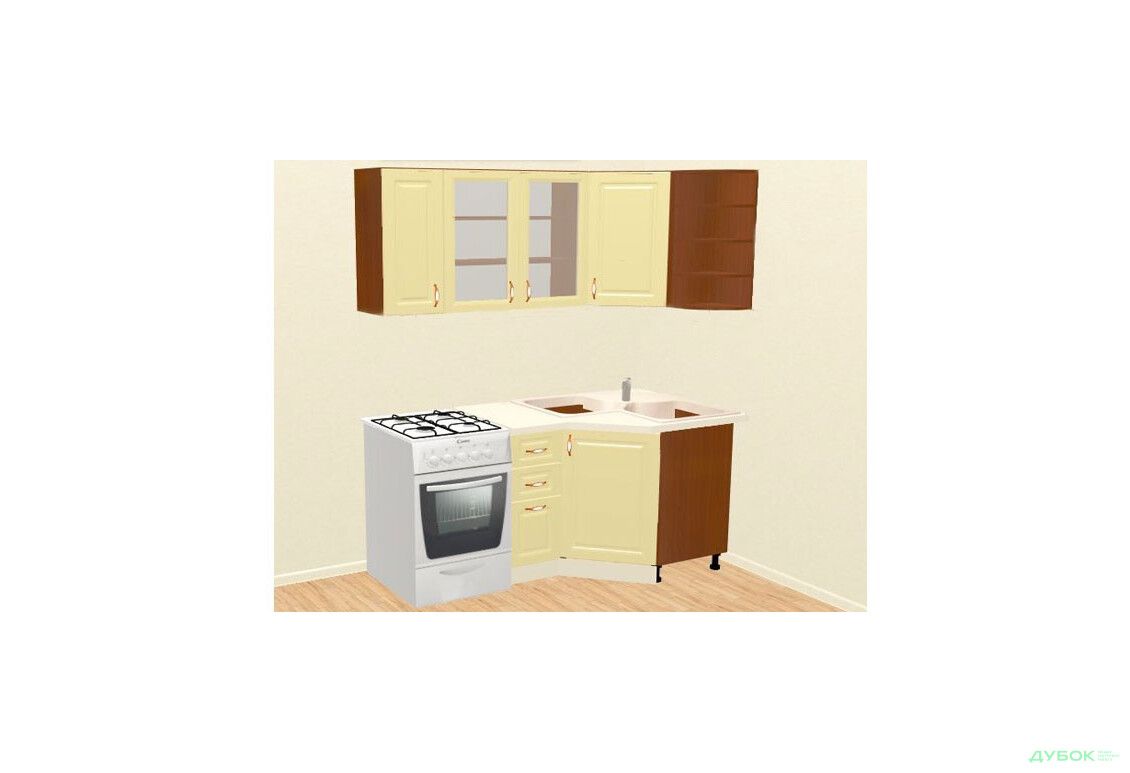 Кухня SALE Флора Комплект 1.7х0.9 Виставкова модель (подряпини на фасадах) Світ Меблів