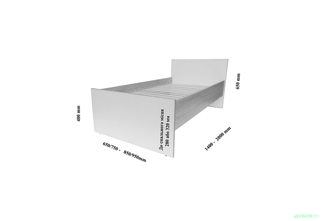 Изображение 4 - Кровать Эко 60х140 + ламели Виорина Деко