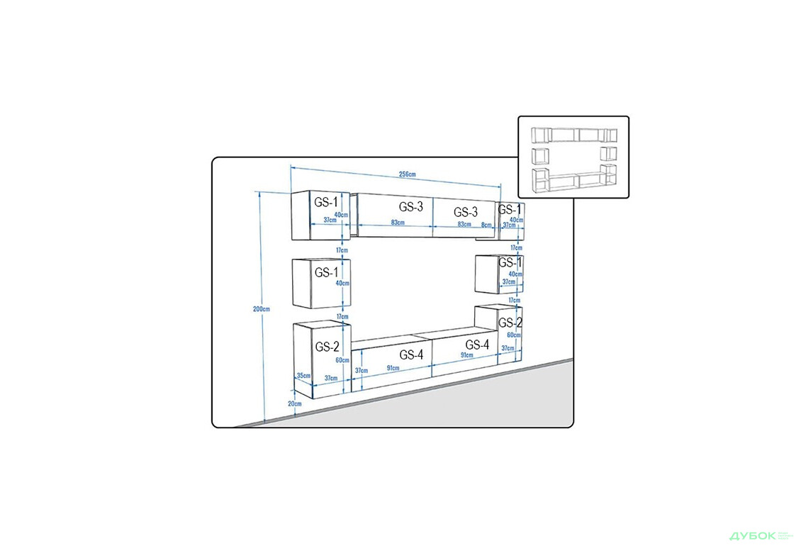 Гостиная Кубика / Cubica (с ручками) В1 + ручки 7 Глянец Белый / Глянец Чёрный МироМарк - Изображение 2 Изображение 2 - Гостиная Кубика / Cubica (с ручками) В1 + ручки 7 Глянец Белый / Глянец Чёрный МироМарк