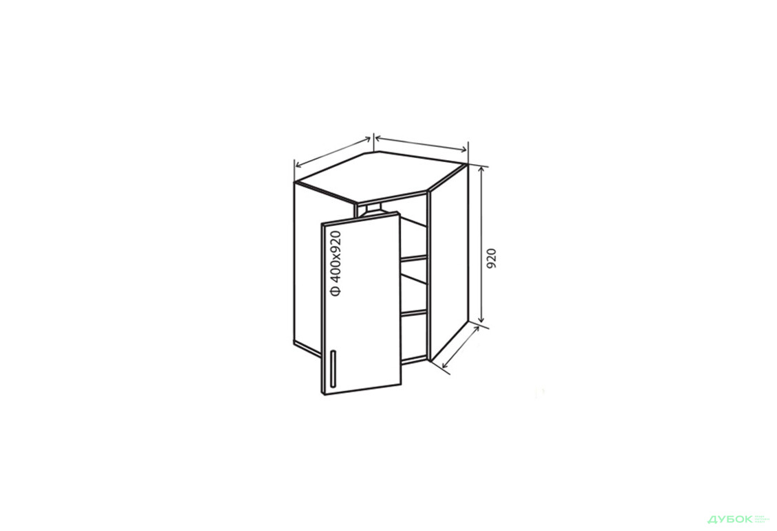 В54 Тумба 1Д 60 Вітрина МоДа Мат Люкс / MoDa Matt Luxe VIP-master - Зображення 1 Зображення 1 - В54 Тумба 1Д 60 Вітрина МоДа Мат Люкс / MoDa Matt Luxe VIP-master