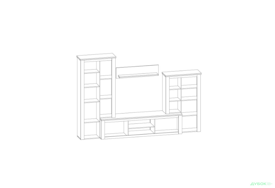 Гостиная Монтреал 3.15 New Мебель Сервис - Изображение 2 Изображение 2 - Гостиная Монтреал 3.15 New Мебель Сервис
