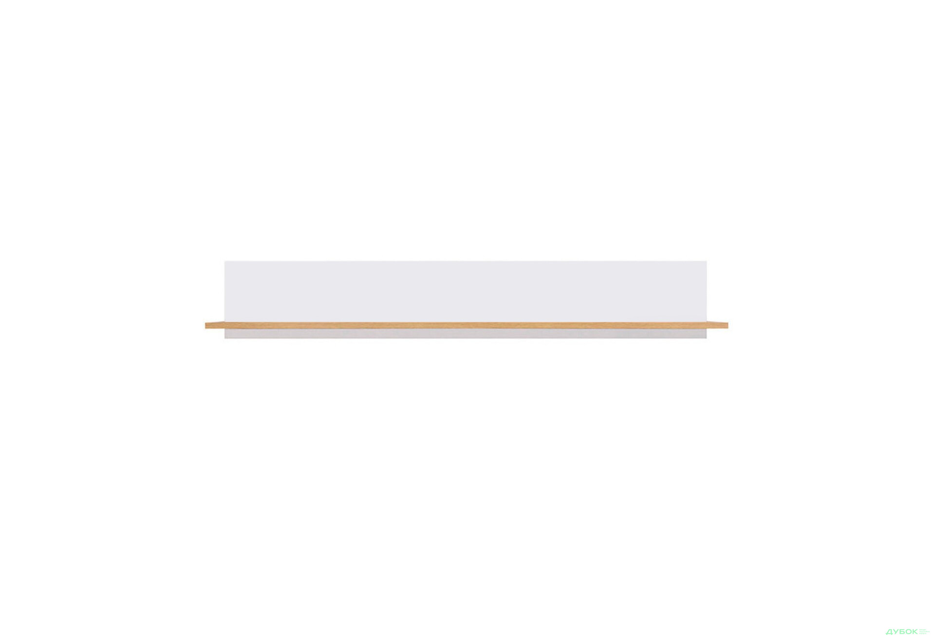 Полка навесная ВМК Злата 135 см Дуб тахо/Белый - Изображение 1 Изображение 1 - Полка навесная ВМК Злата 135 см Дуб тахо/Белый