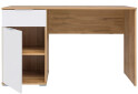 Стол письменный ВМК Злата 120x60 см с тумбой и ящиком, дуб тахо/белый - Изображение 4 Изображение 4 - Стол письменный ВМК Злата 120x60 см с тумбой и ящиком, дуб тахо/белый