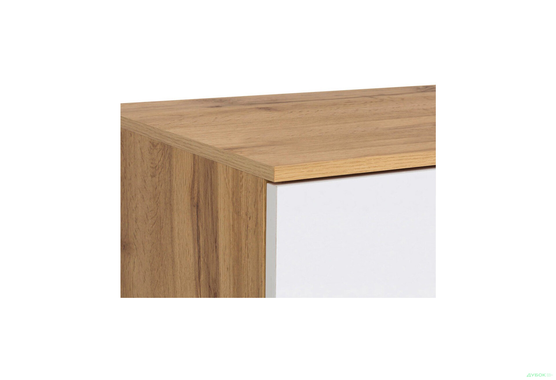 Стол письменный ВМК Злата 120x60 см с тумбой и ящиком, дуб тахо/белый - Изображение 5 Изображение 5 - Стол письменный ВМК Злата 120x60 см с тумбой и ящиком, дуб тахо/белый