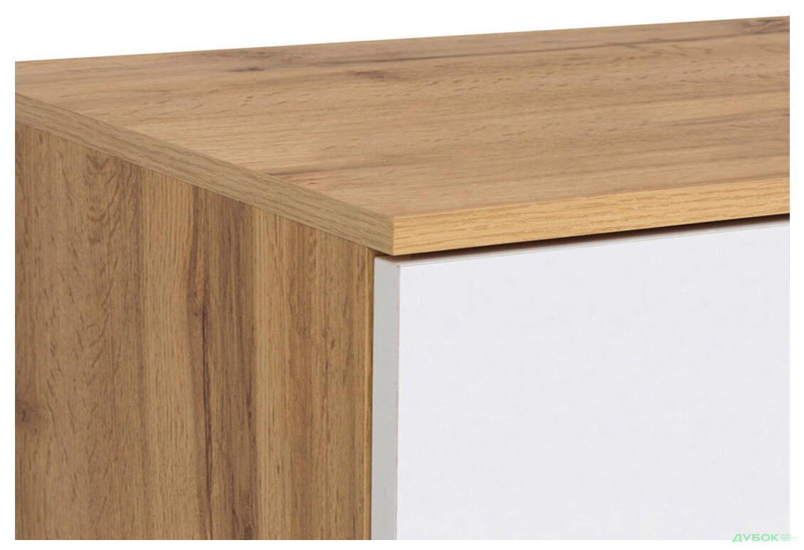 Стол письменный ВМК Злата 120x60 см с тумбой и ящиком, дуб тахо/белый - Изображение 5 Изображение 5 - Стол письменный ВМК Злата 120x60 см с тумбой и ящиком, дуб тахо/белый