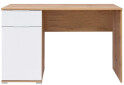 Стол письменный ВМК Злата 120x60 см с тумбой и ящиком, дуб тахо/белый - Изображение 1 Изображение 1 - Стол письменный ВМК Злата 120x60 см с тумбой и ящиком, дуб тахо/белый
