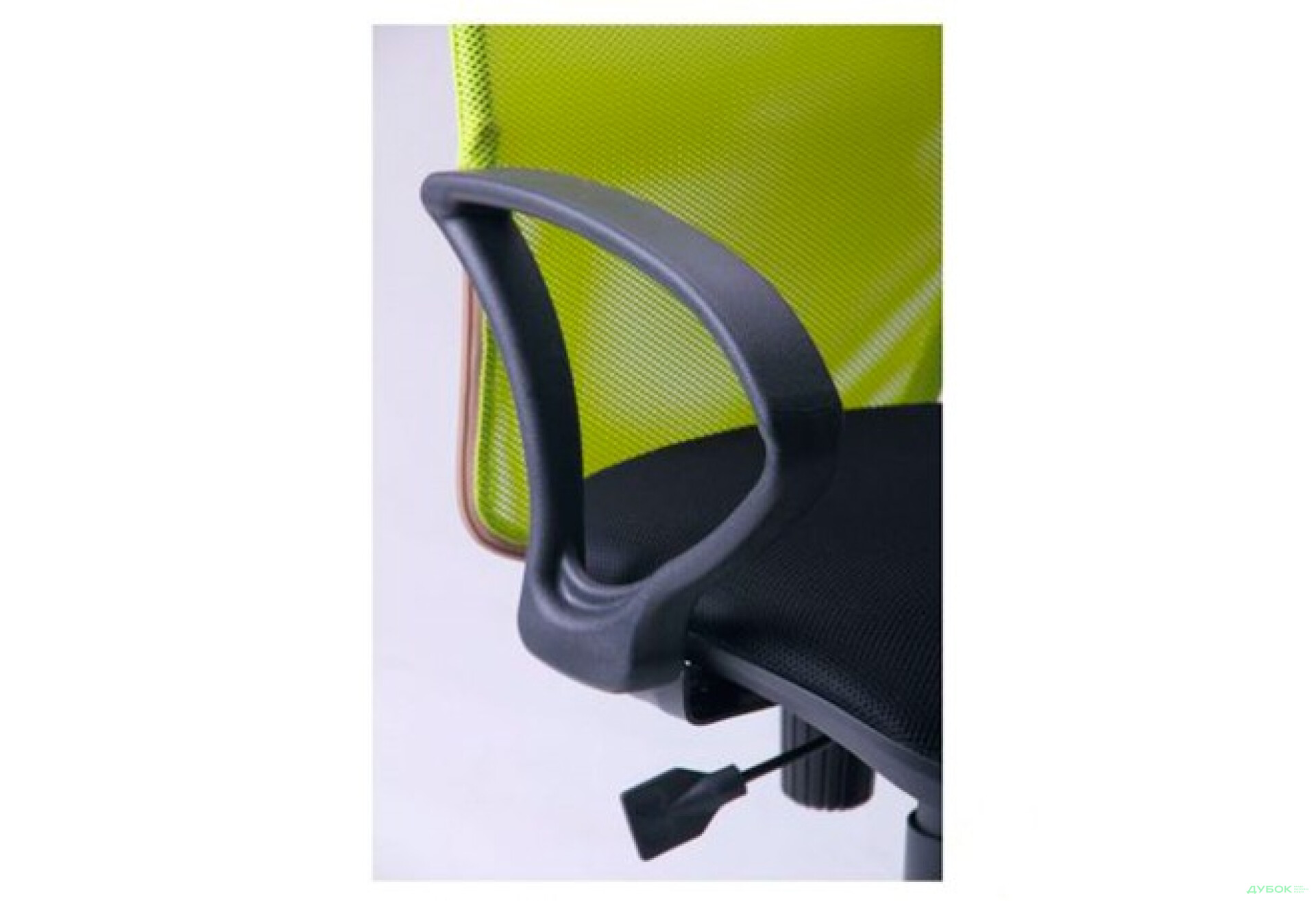 Фото 5 - Кресло Oxi/АМФ-4 сиденье Сетка черная/спинка Сетка лайм, арт.261129 АМФ