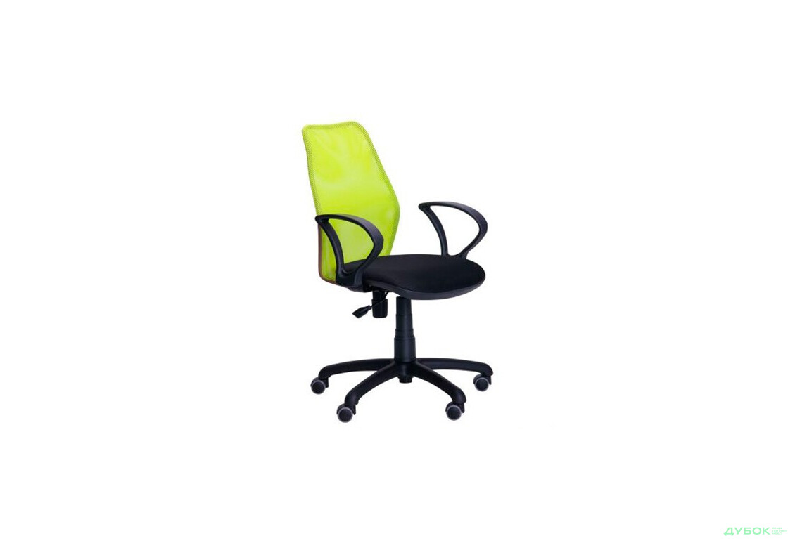 Кресло Oxi/АМФ-4 сиденье Сетка черная/спинка Сетка лайм, арт.261129 АМФ