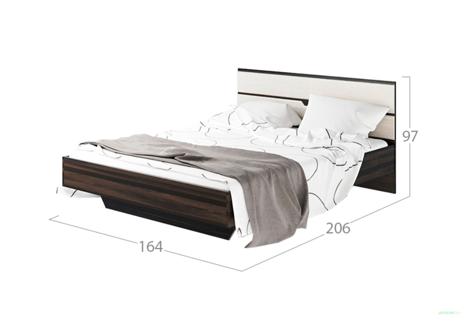 Кровать 2-сп (б/матраса та каркаса) Мария Svit Mebliv - Изображение 2 Изображение 2 - Кровать 2-сп (б/матраса та каркаса) Мария Svit Mebliv