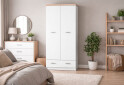 Зображення 2 - Шафа VMV holding Топ-мікс 2-дверна з шухлядою 80 см Білий/Дуб сонома 