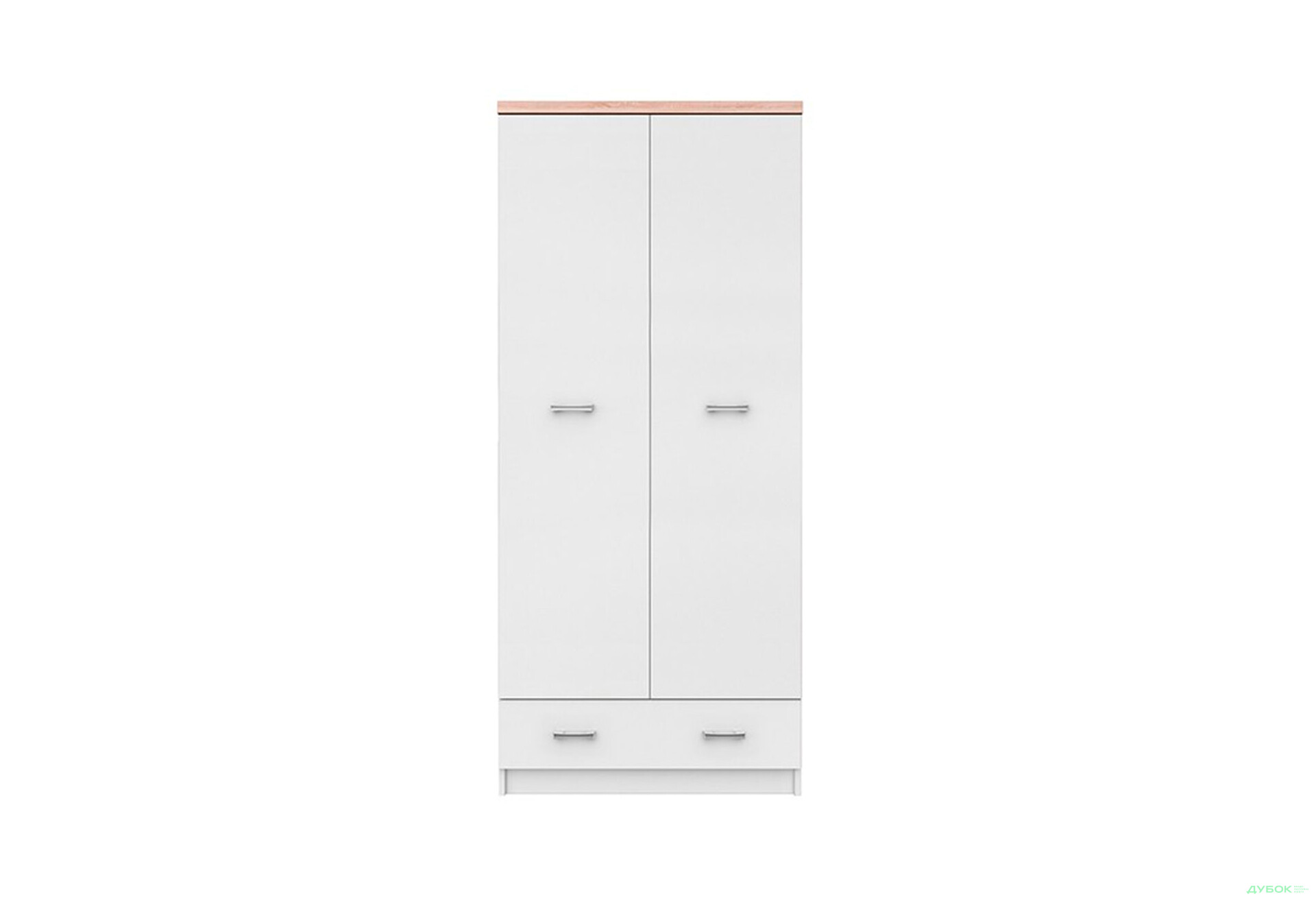 Шафа VMV holding Топ-мікс 2-дверна з шухлядою 80 см Білий/Дуб сонома  - Зображення 1 Зображення 1 - Шафа VMV holding Топ-мікс 2-дверна з шухлядою 80 см Білий/Дуб сонома