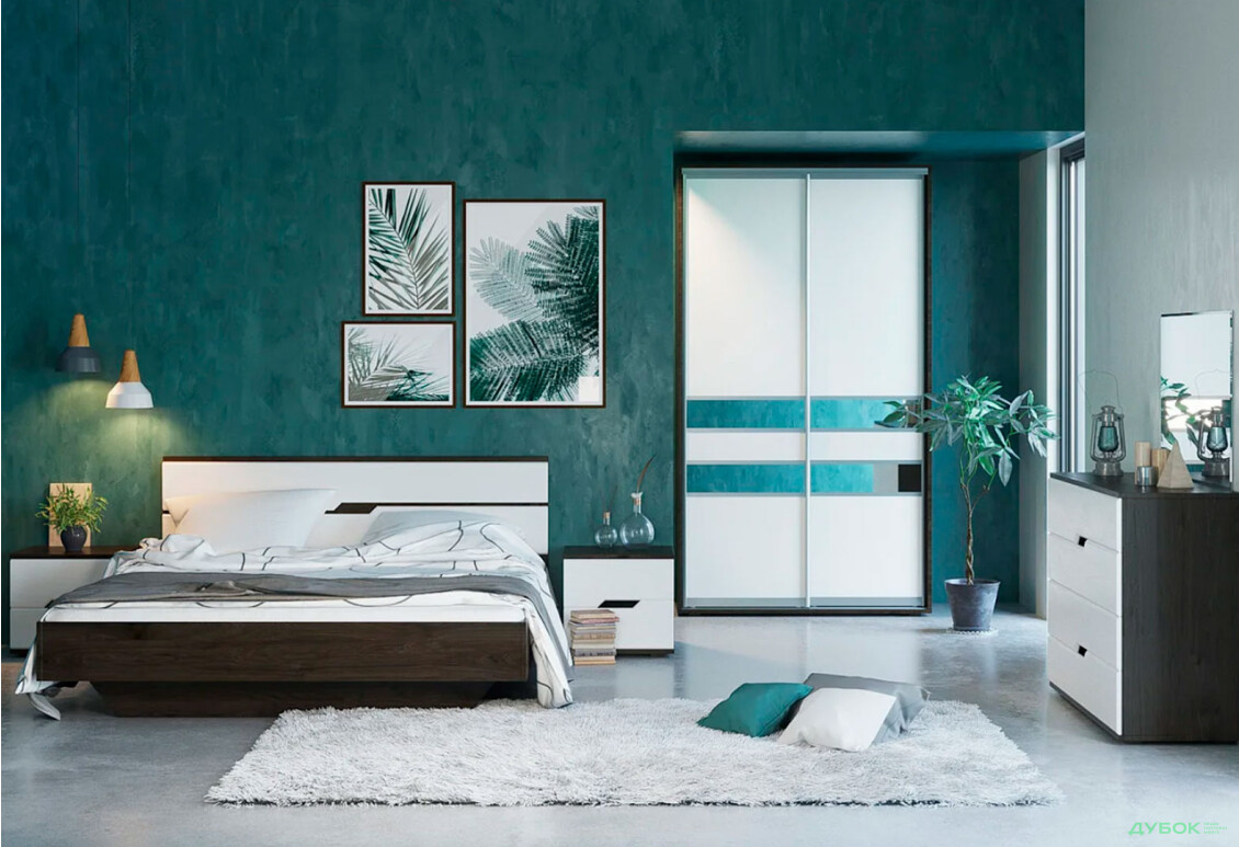 Спальня Марія Комплект з шафою-купе 2Д Світ Меблів