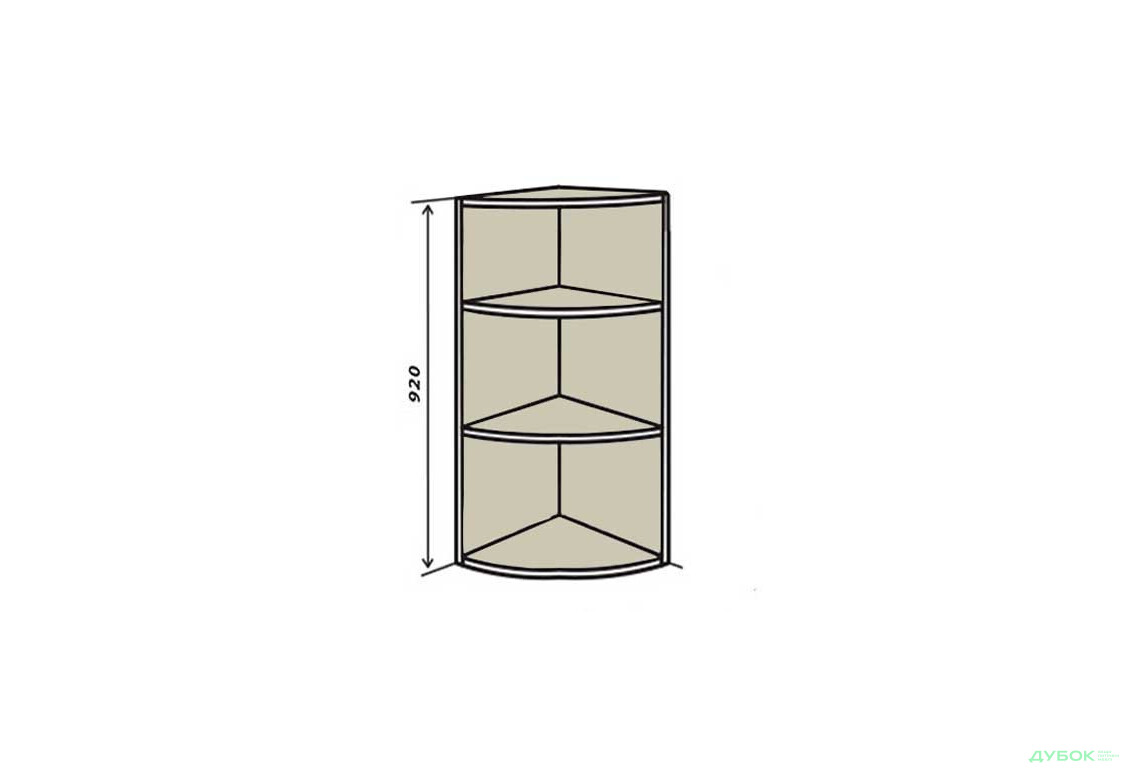 В56R Полиці кутові 92 Браво VIP-master - Зображення 1 Зображення 1 - В56R Полиці кутові 92 Браво VIP-master